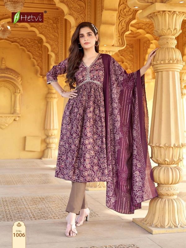 Hetvi Radha Ready Made Chanderi Modal Printed Collection